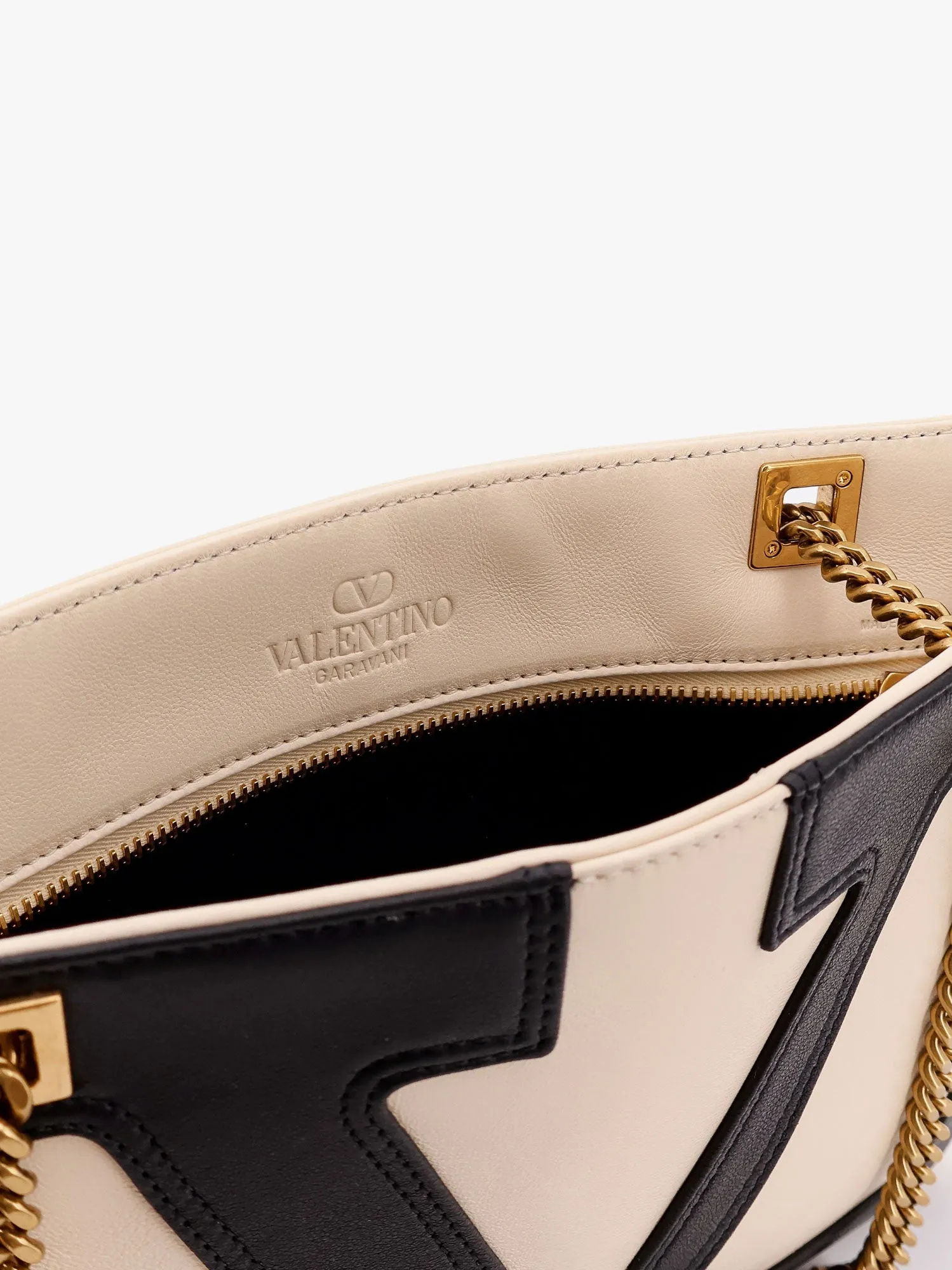 Valentino Garavani Valentino Garavani Viva Superstar Leather Shoulder Bag With Maxi Vlogo Signature On The Front
