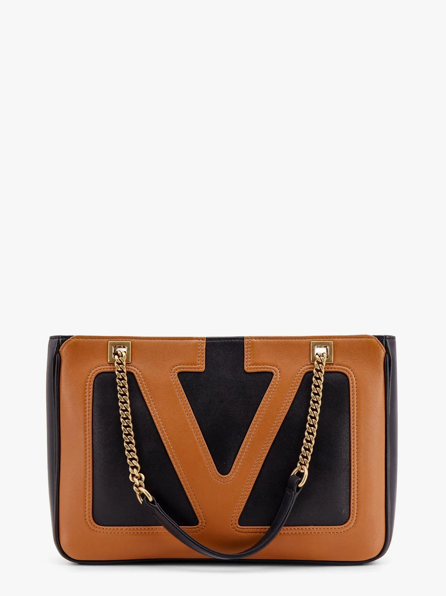 Valentino Garavani Valentino Garavani Viva Superstar Leather Shoulder Bag With Maxi Vlogo Signature On The Front