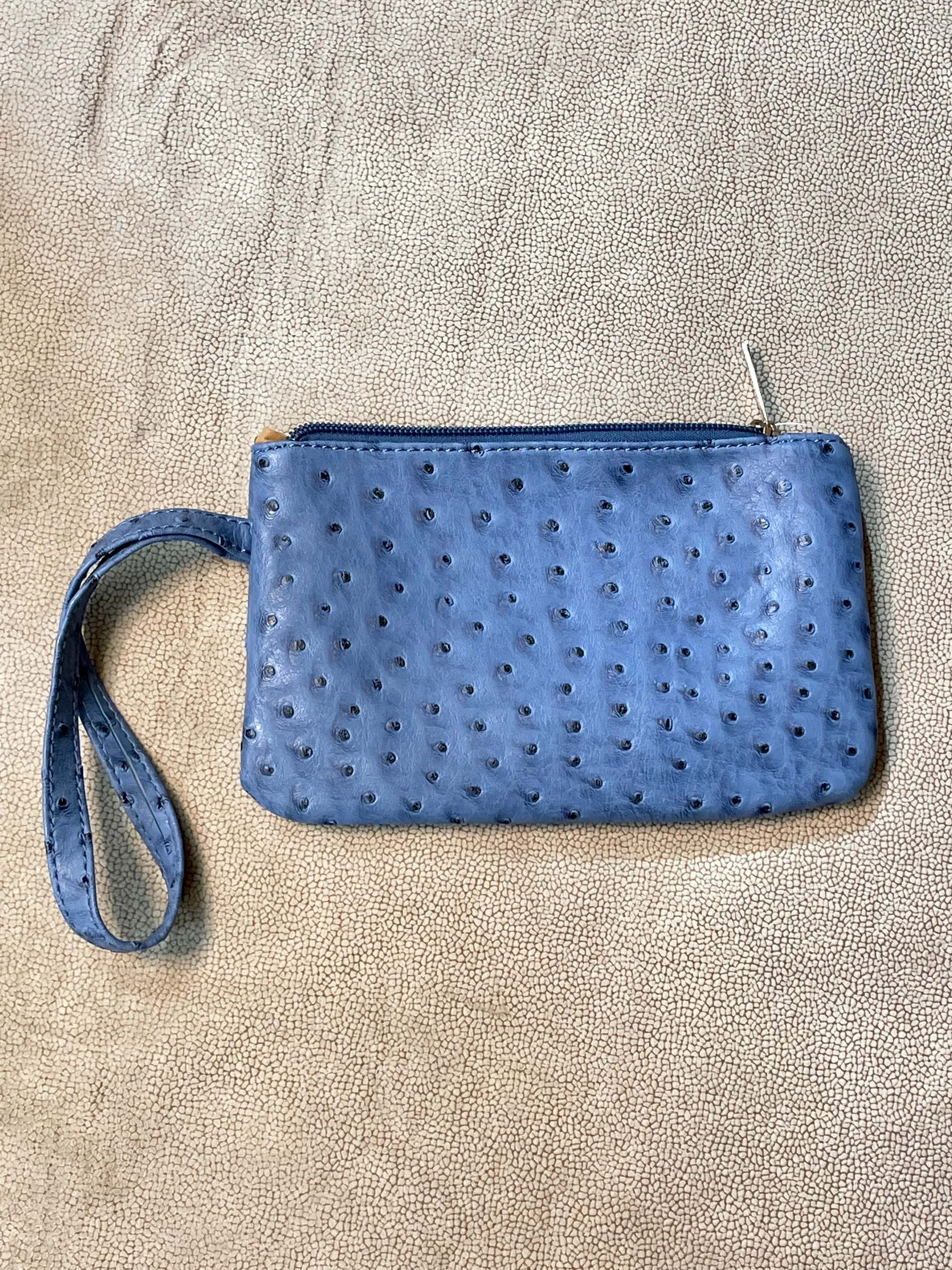 Vegan Ostrich Wristlet