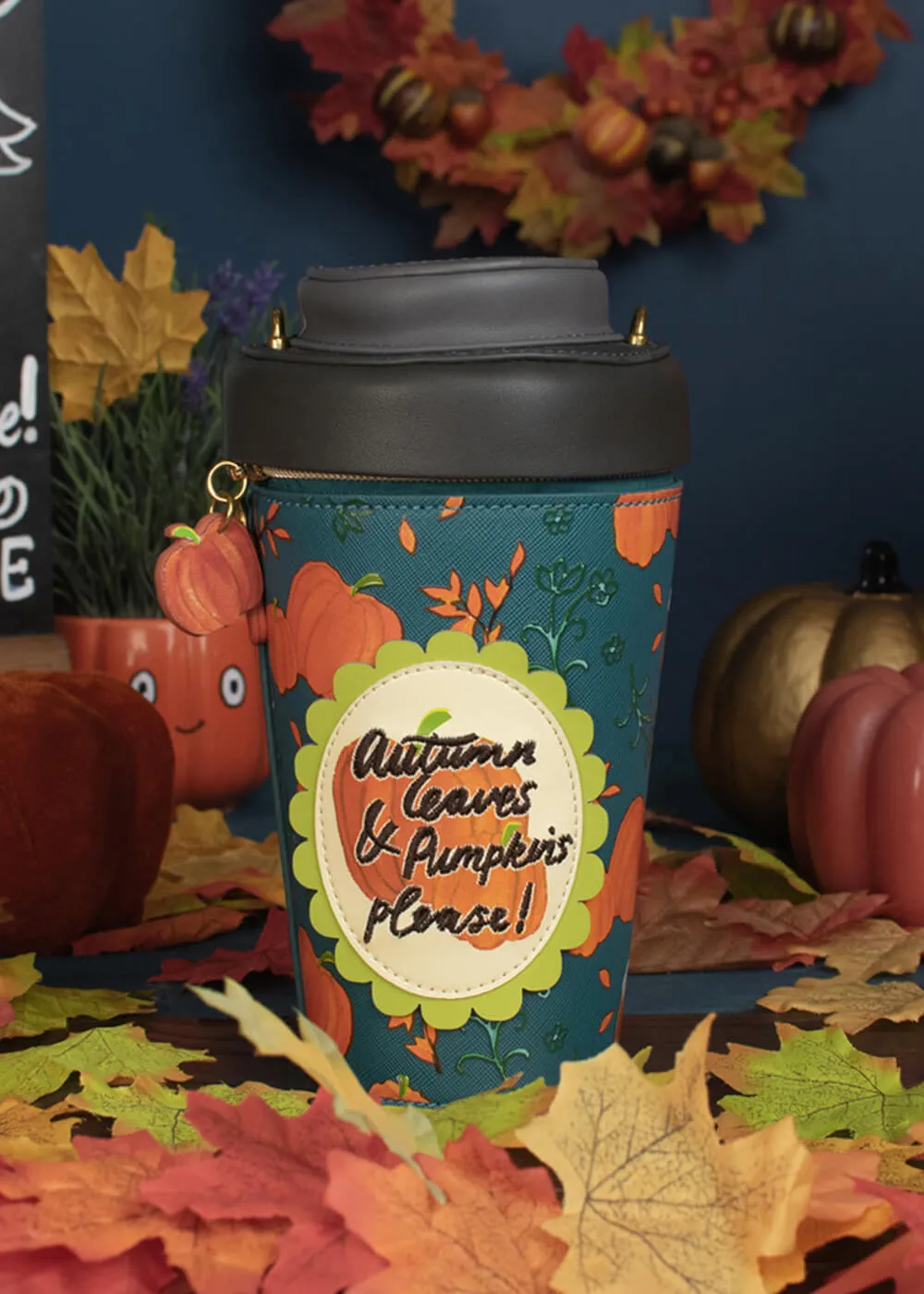 Vendula London Sugar and Spice Coffee Shop Pumpkin Spice Latte Bag