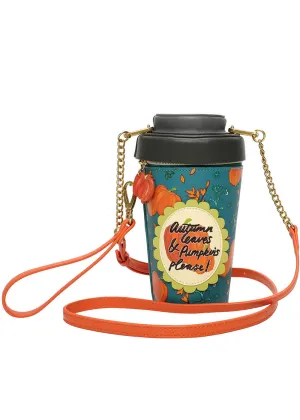 Vendula London Sugar and Spice Coffee Shop Pumpkin Spice Latte Bag
