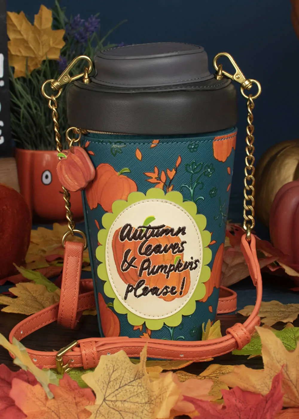 Vendula London Sugar and Spice Coffee Shop Pumpkin Spice Latte Bag