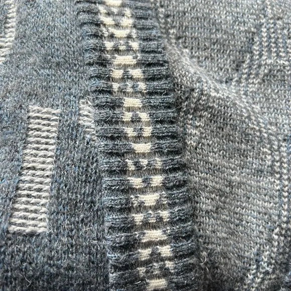 Vintage Patterned Cardigan, Kensington Brand, Made in Italy, V-Neck