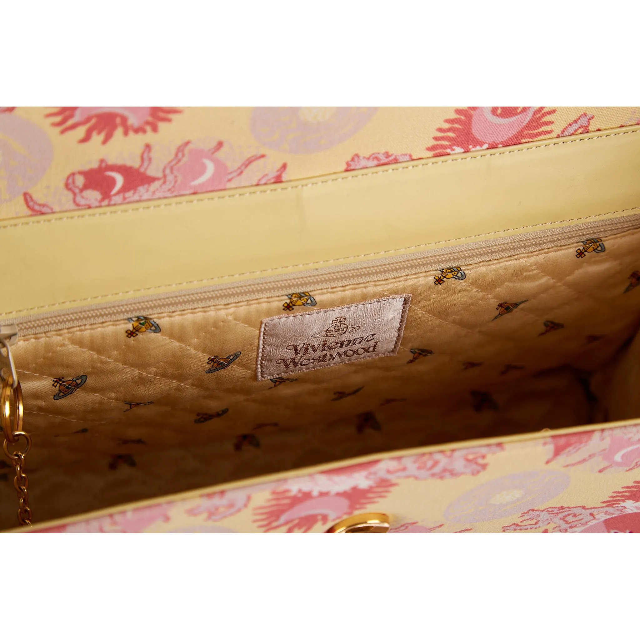 Vivienne Westwood Pink Print Shoulder Bag