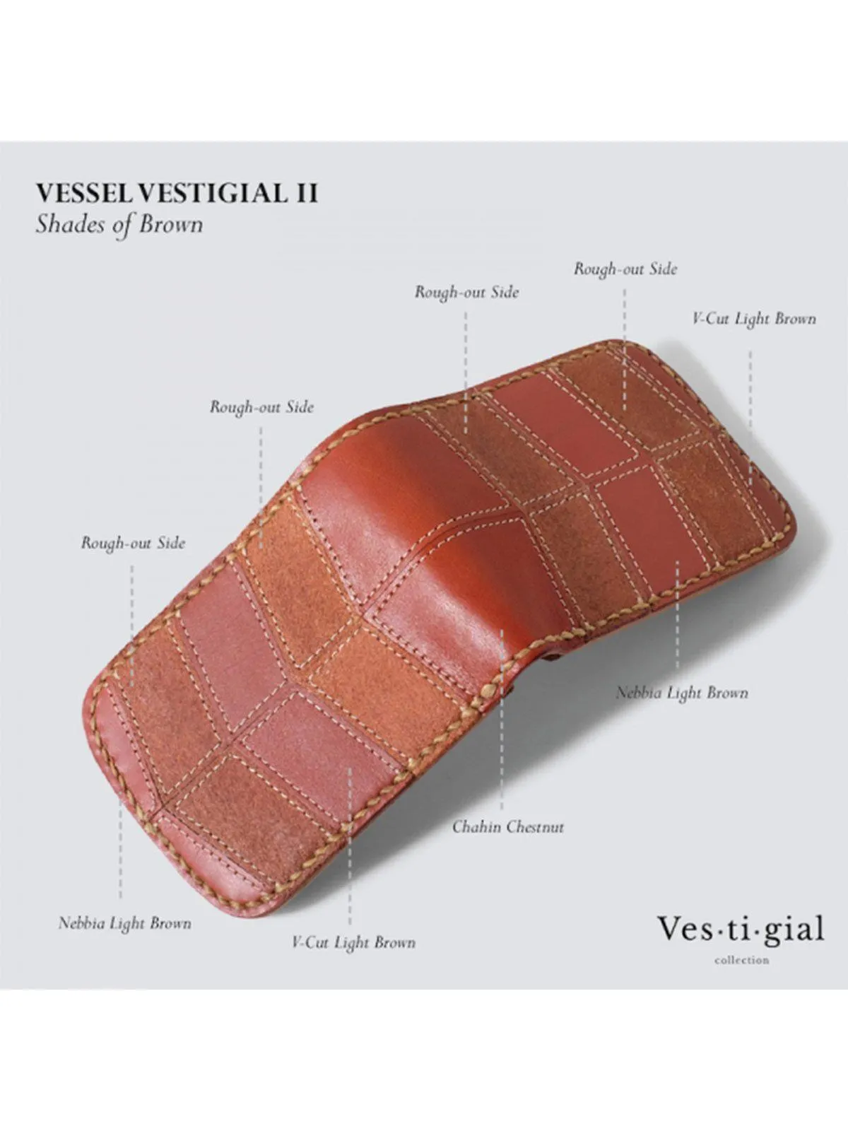 Voyej Vessel II Vestigial Shades Of Brown Short Wallet