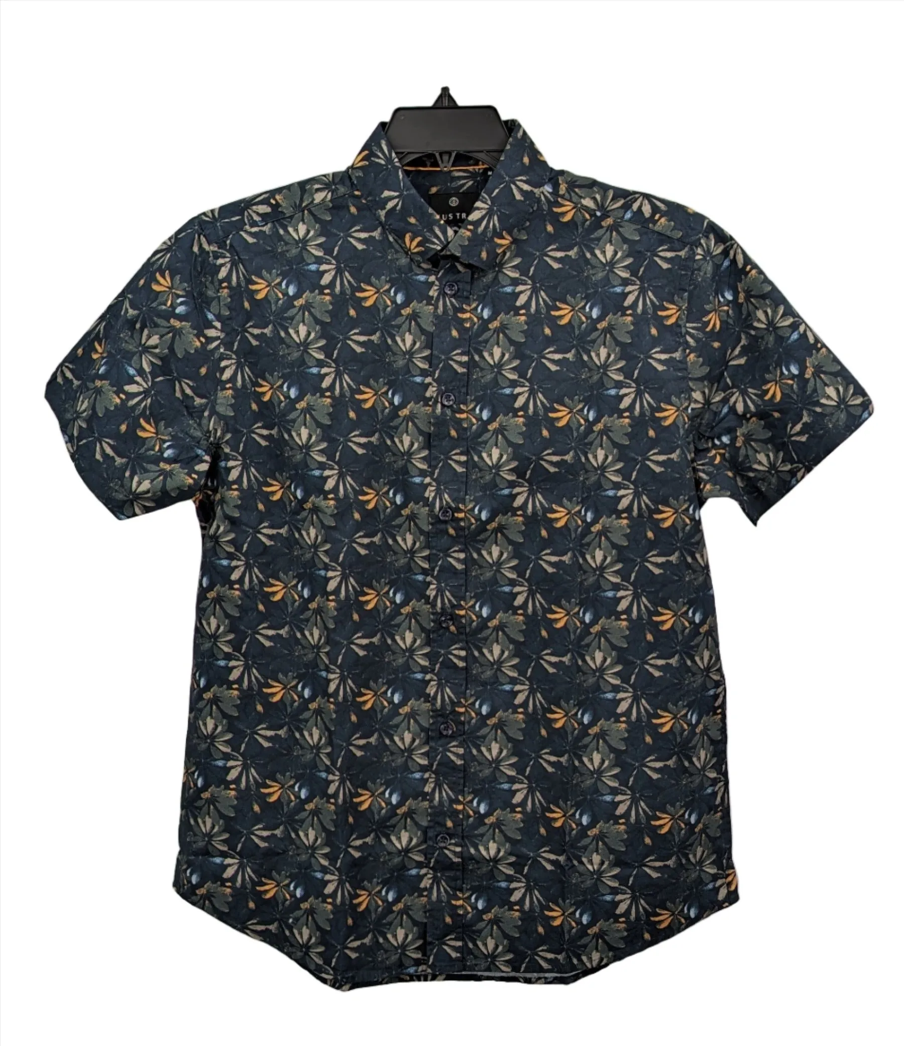 Vustra Organic Cotton Floral Print Pattern Lightweight SS Shirt