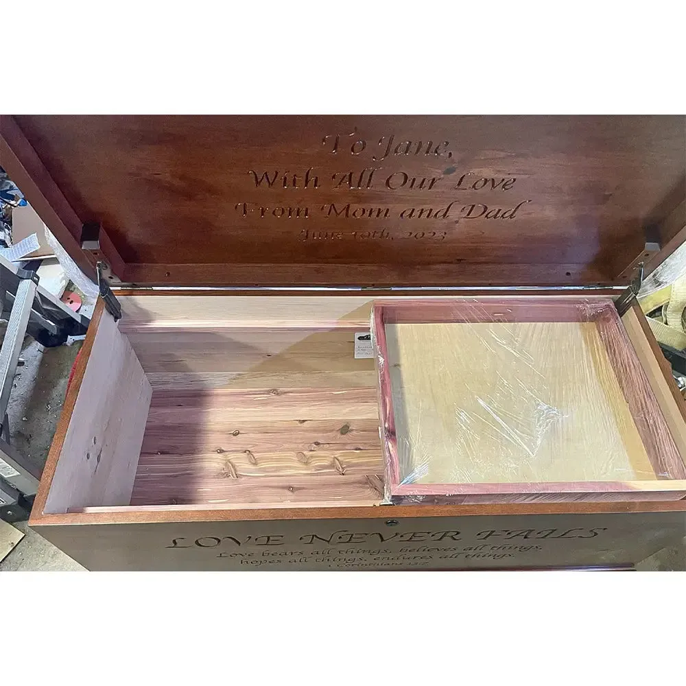 Waterfall Cherry Cedar Hope Chest