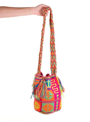 WB114 - Crochet Wayuu Bucket Bag – One-of-a-kind Design