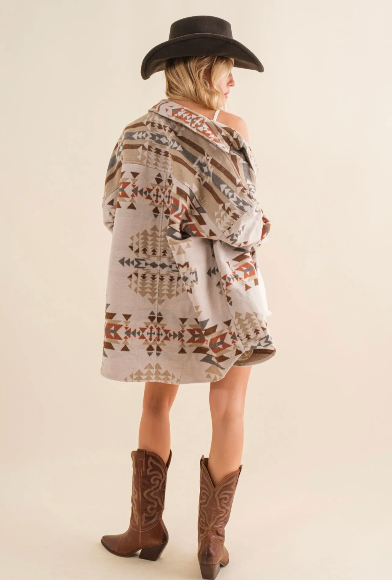 Whiskey Road Aztec Shacket