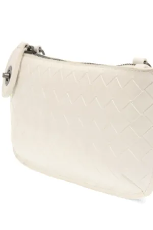Wide Woven Crossbody Wristlet Clutch