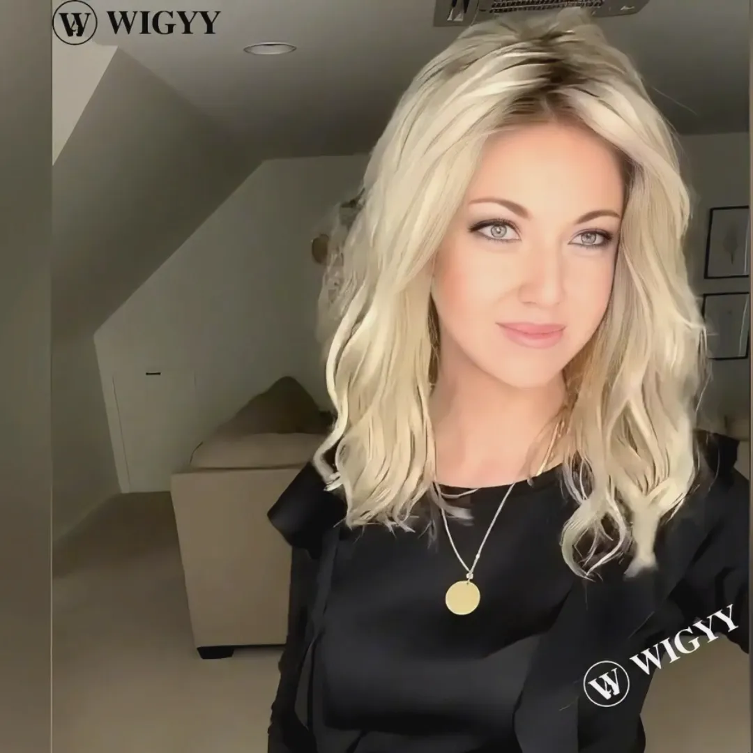 Wigyy Blonde Highlighted Lightweight Softly Wig