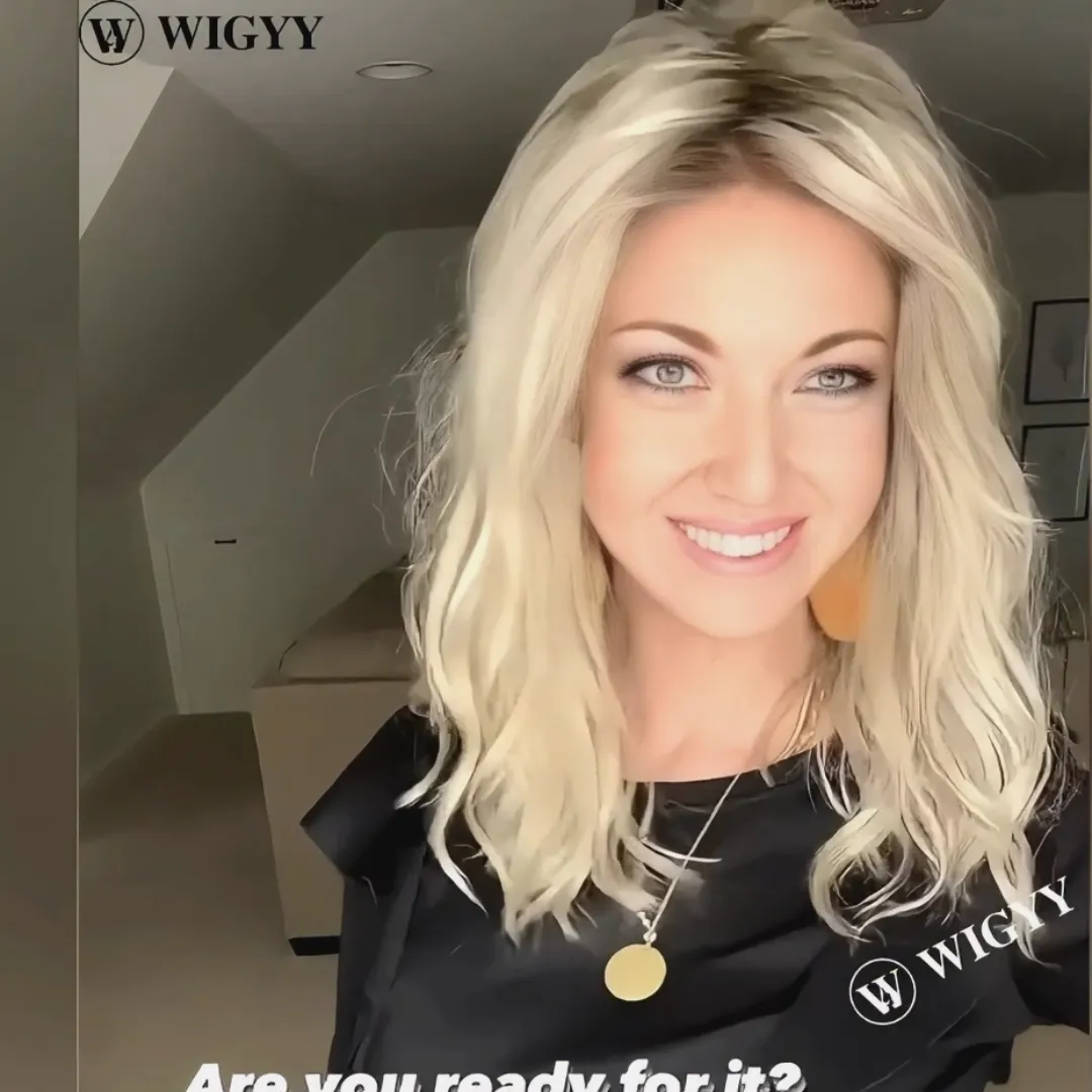 Wigyy Blonde Highlighted Lightweight Softly Wig