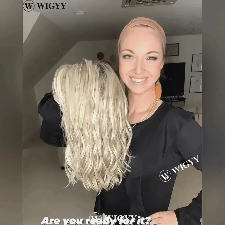 Wigyy Blonde Highlighted Lightweight Softly Wig