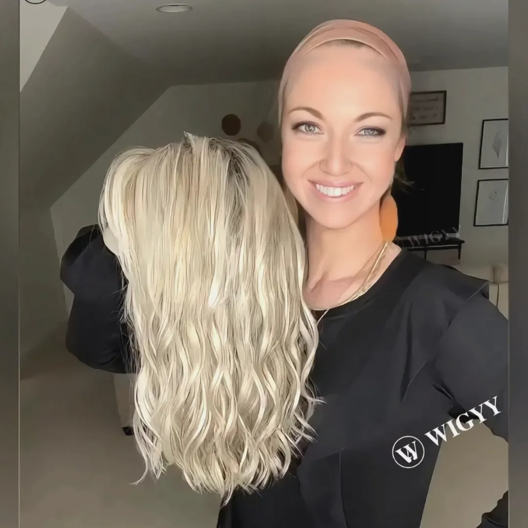 Wigyy Blonde Highlighted Lightweight Softly Wig