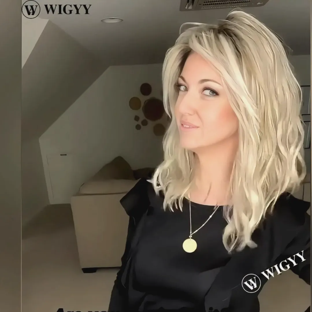 Wigyy Blonde Highlighted Lightweight Softly Wig
