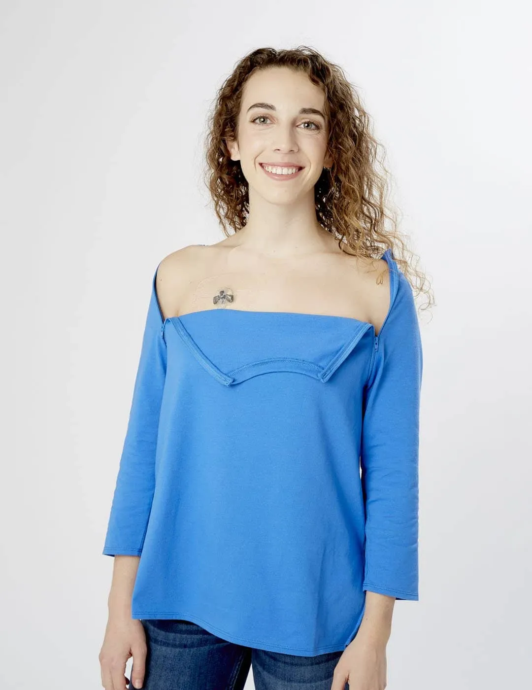 Womens Chest Port Access Shirt - Nebulas Blue