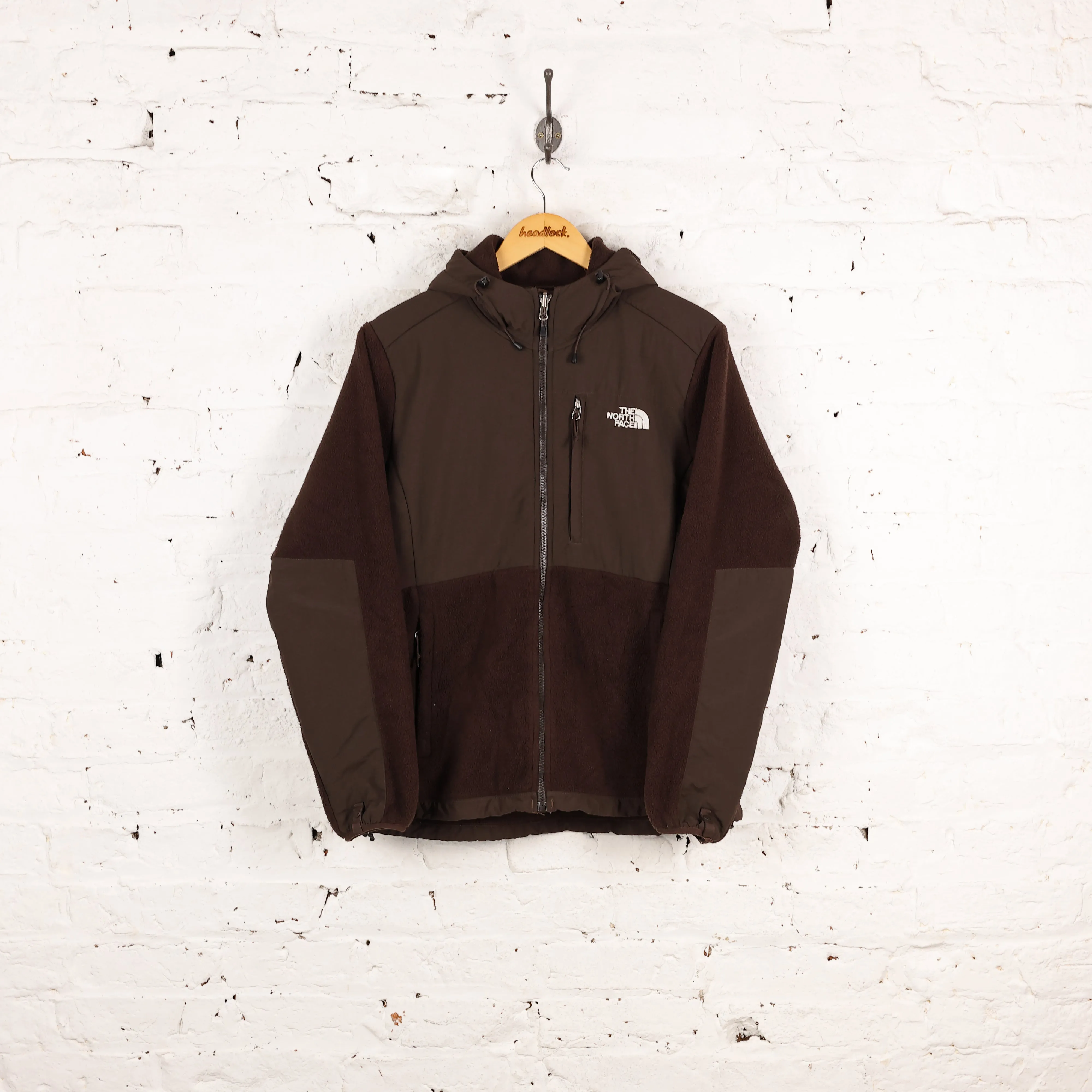 Women's The North Face Hooded Denali Fleece - Brown - Women's L