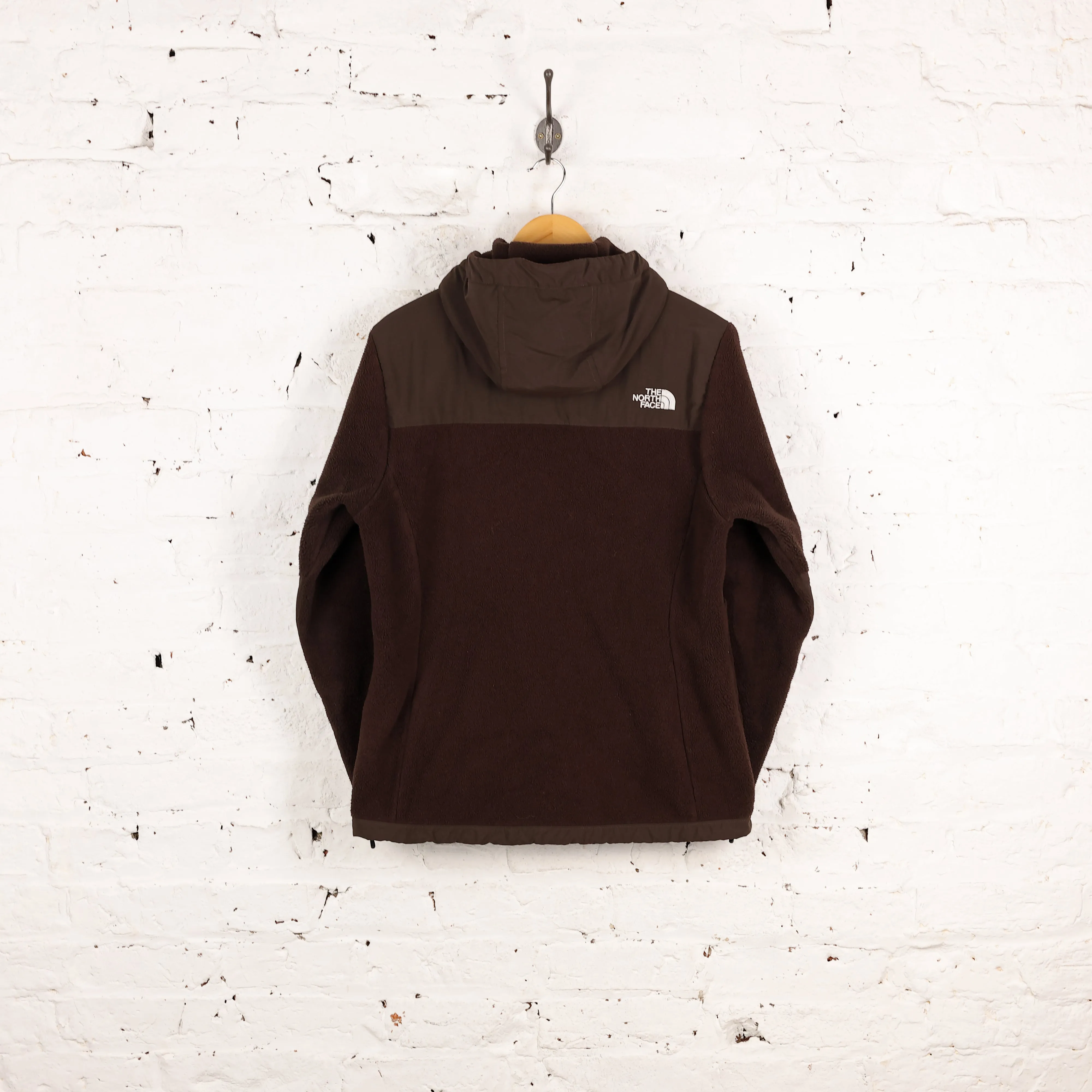 Women's The North Face Hooded Denali Fleece - Brown - Women's L