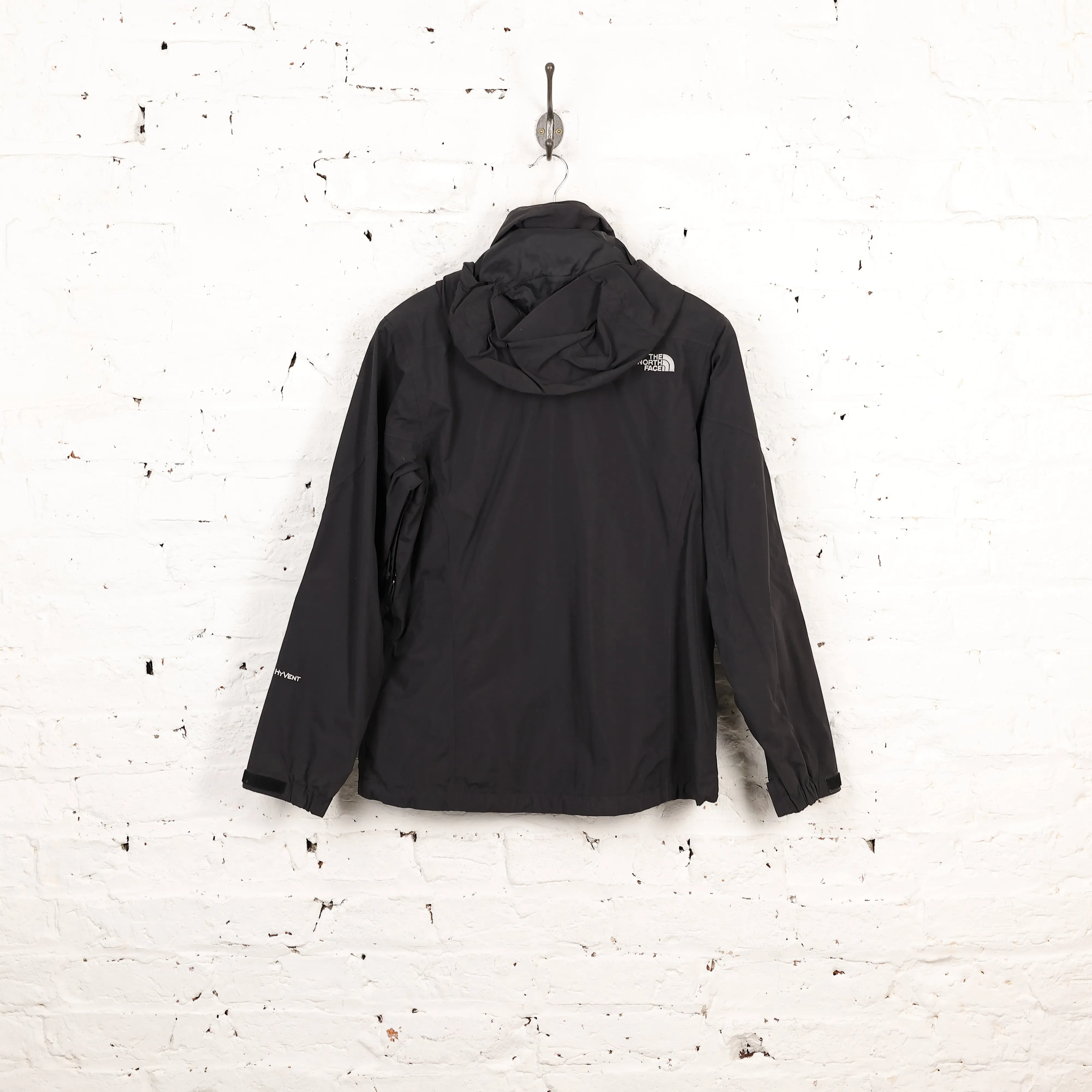 Womens The North Face Hyvent Rain Jacket - Black - Womens S