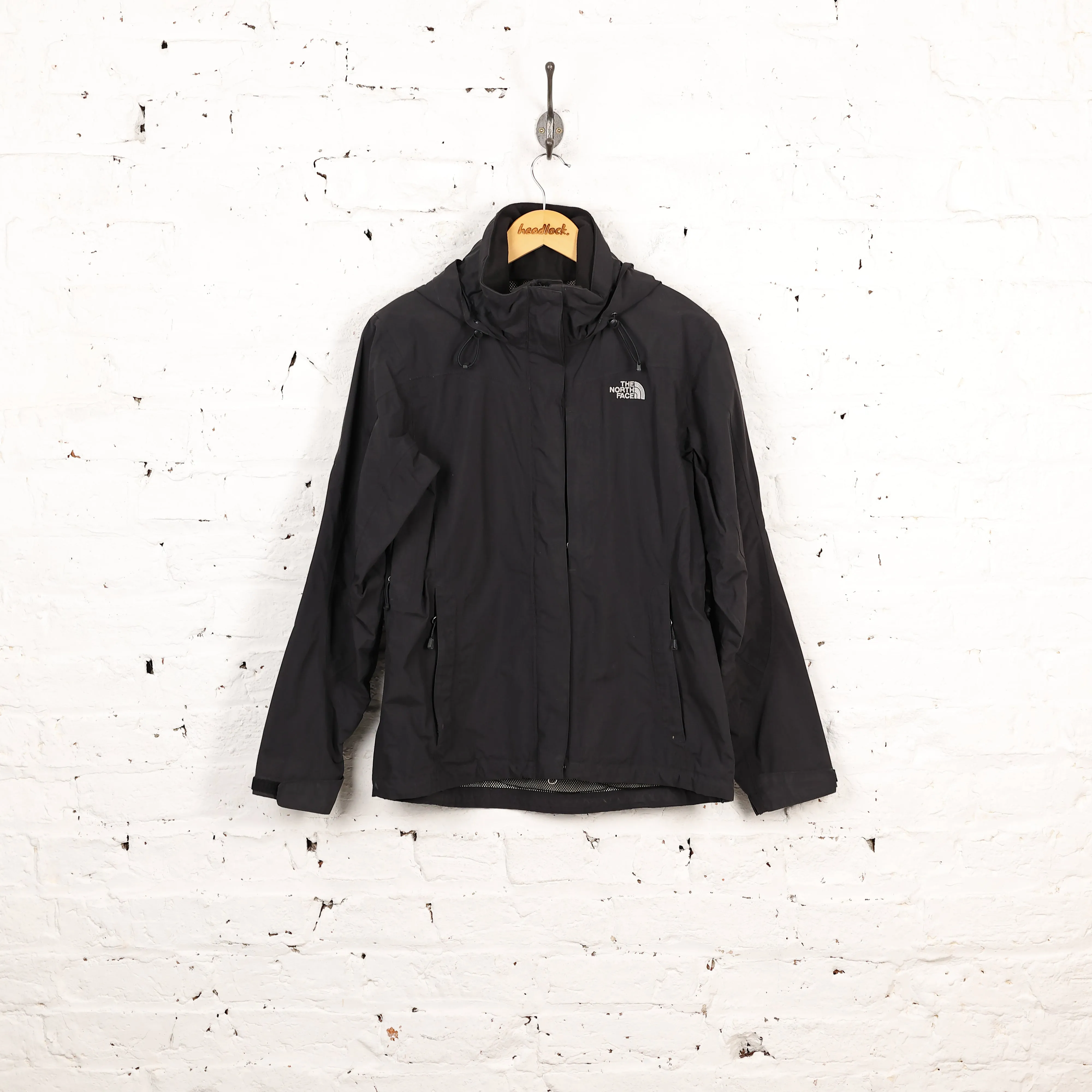 Womens The North Face Hyvent Rain Jacket - Black - Womens S