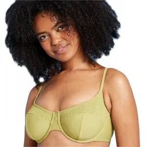Xhilaration Women's Smocked Underwire Bikini Top
