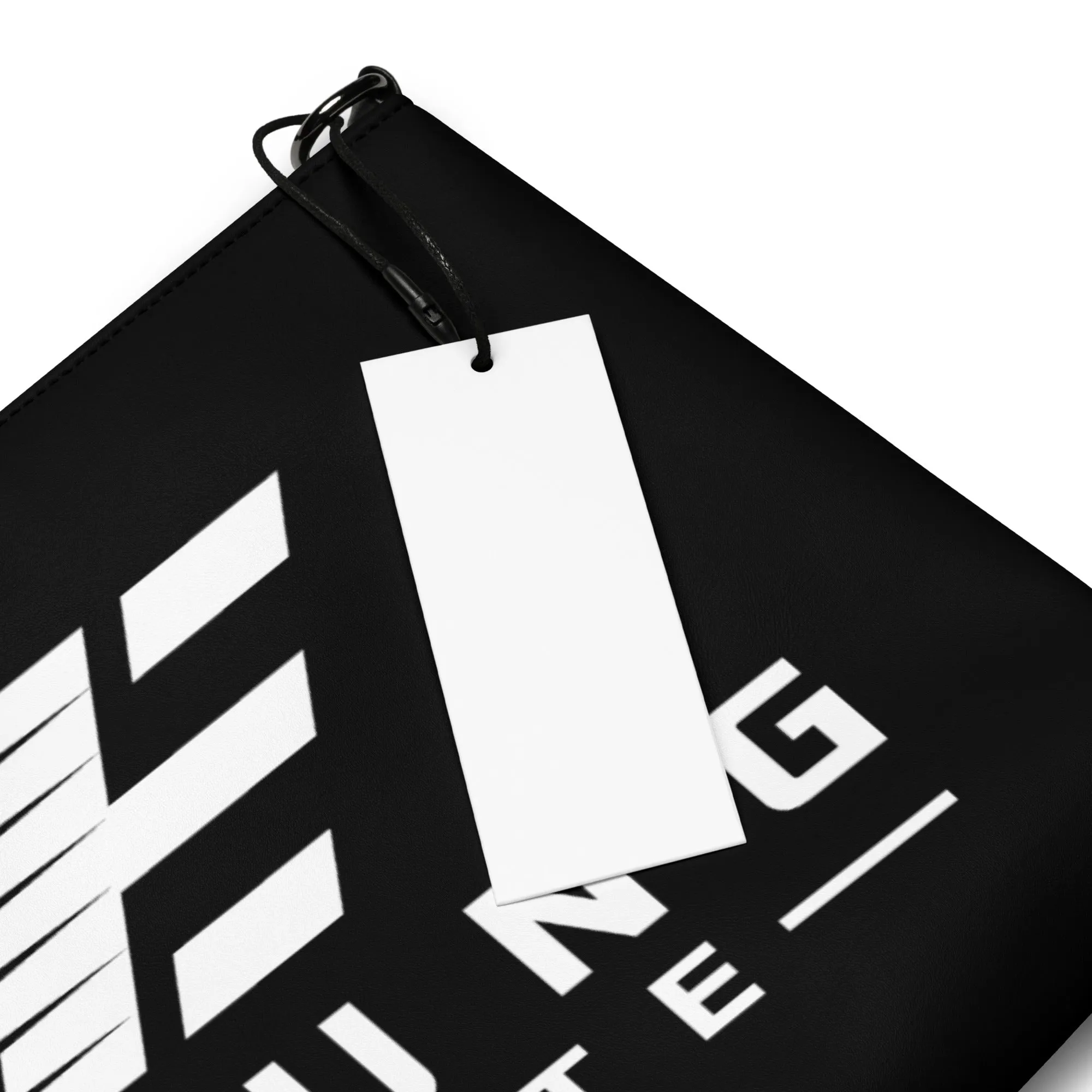 Young Elite Black Crossbody Bag Stylish White Design Premium Quality