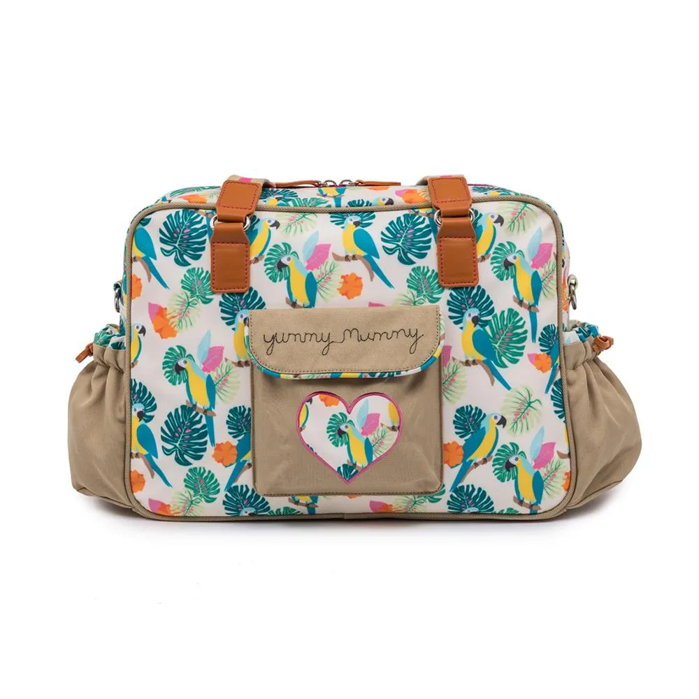 Yummy Mummy By Pink Lining Cream Parrot Changing bag