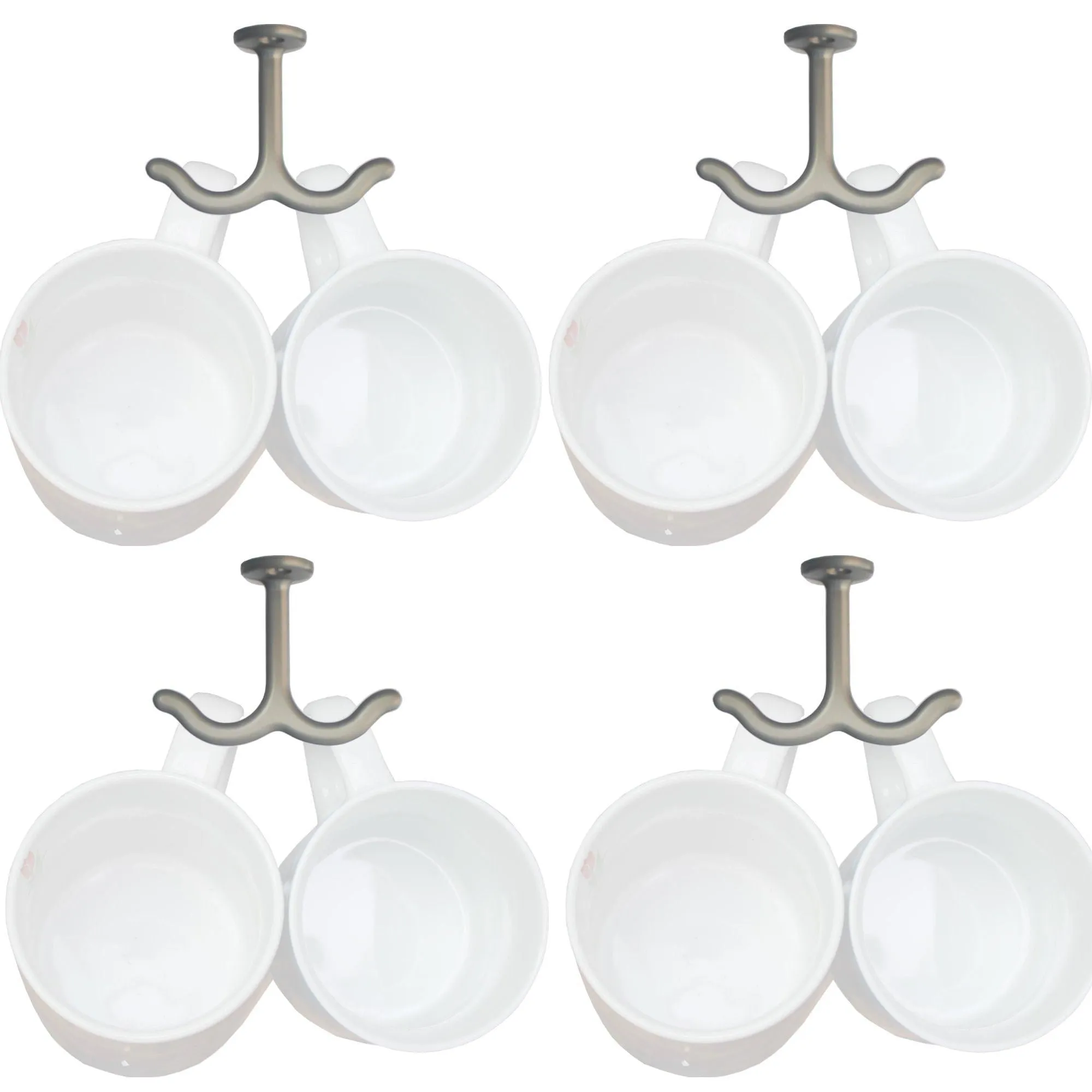 YYST Mug Cup Holder Cabinet Hanging Organizer Rack - No Mugs
