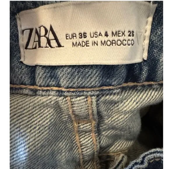 Zara Mid-Rise TRF Cargo Jeans 4