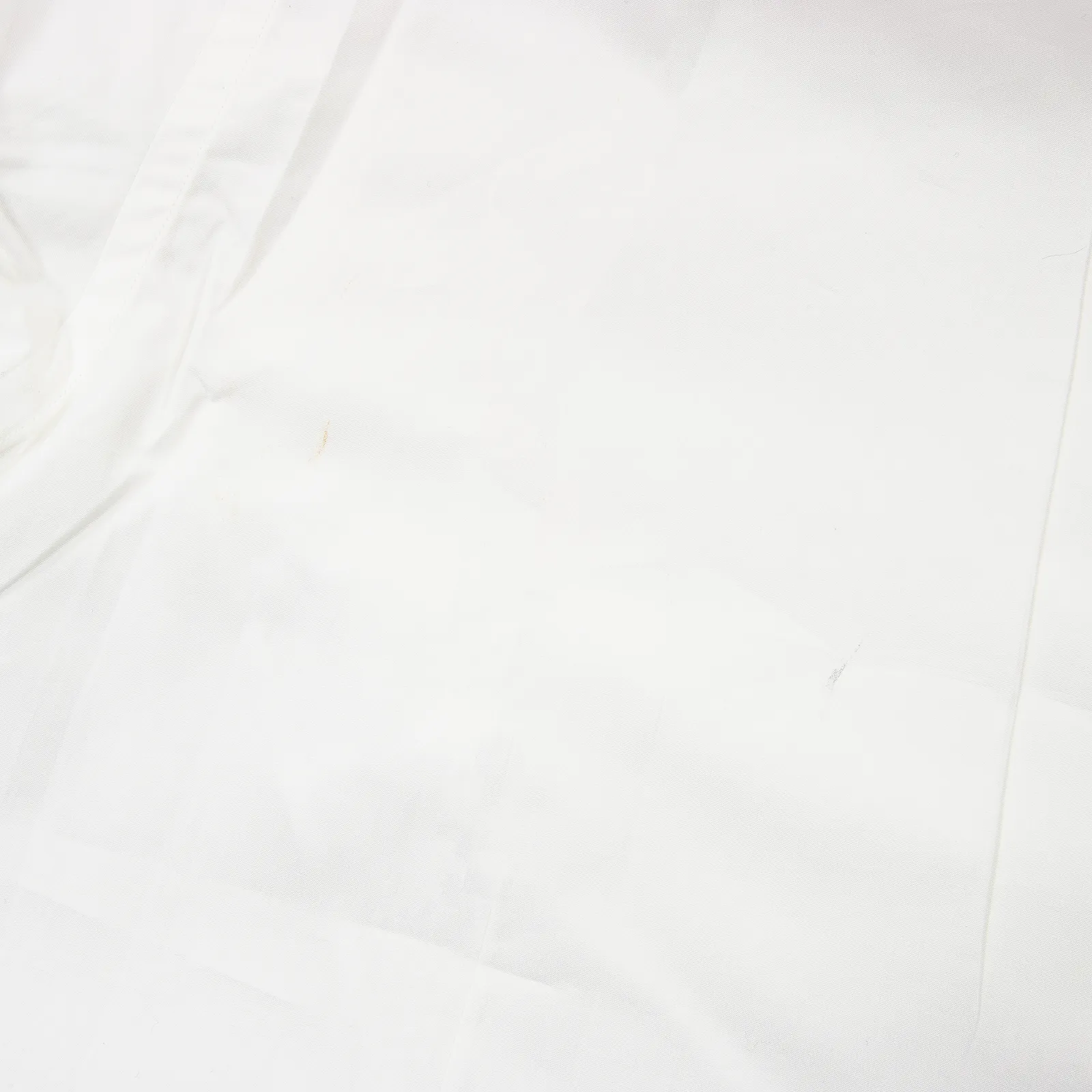 Zegna Couture White Cotton MOP Spread Collar Bodysuit Dress Shirt 42EU/16.5US