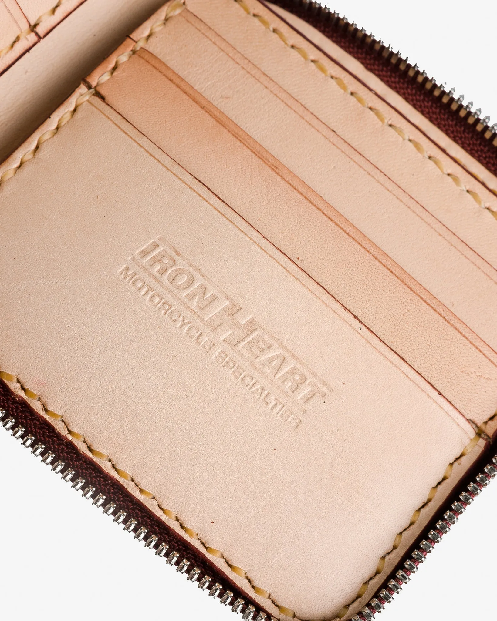 Zip-Secured Shell Cordovan Wallet - Natural
