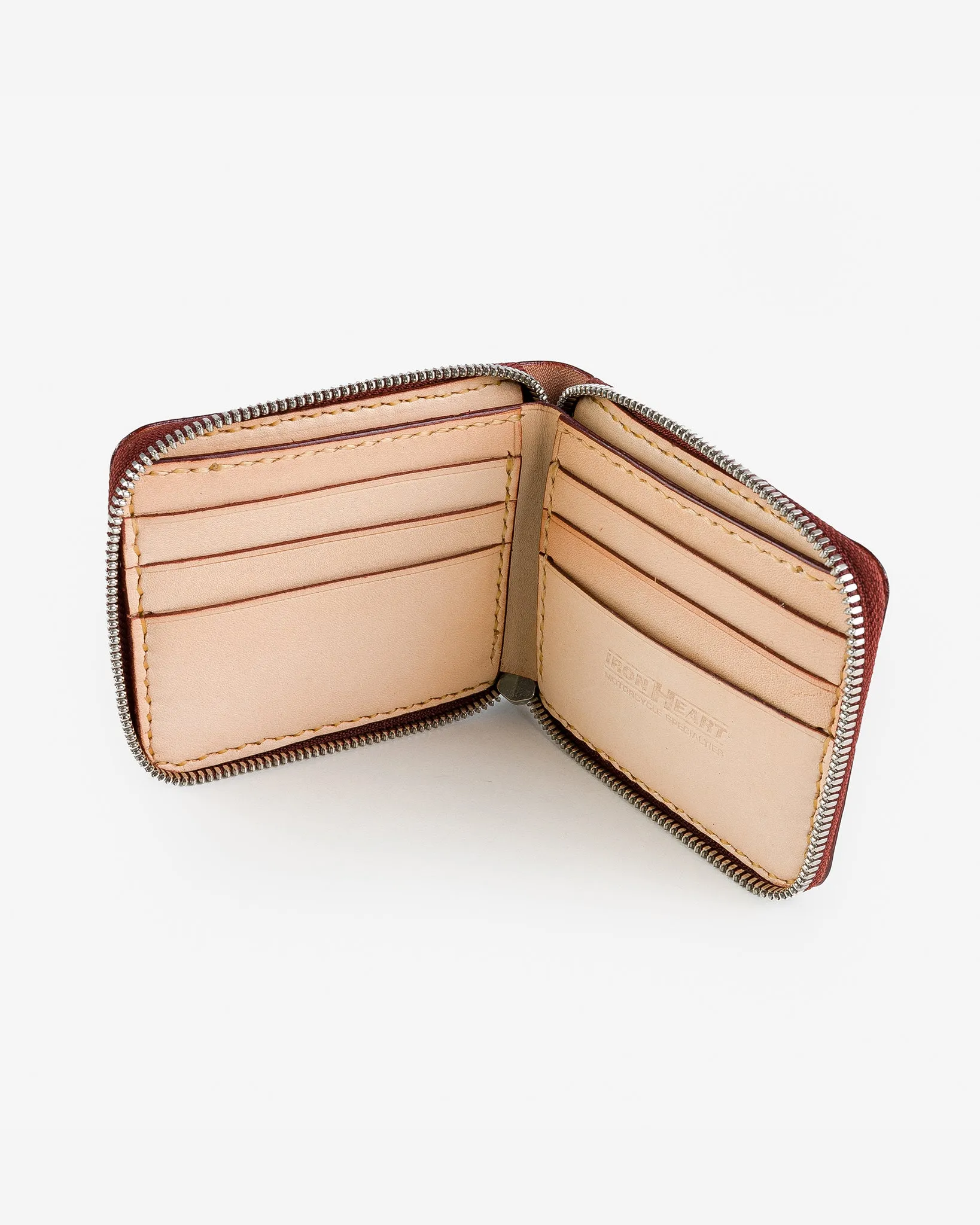 Zip-Secured Shell Cordovan Wallet - Natural