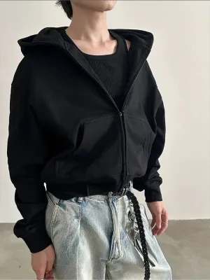 Zip-up Hoodie with Pockets